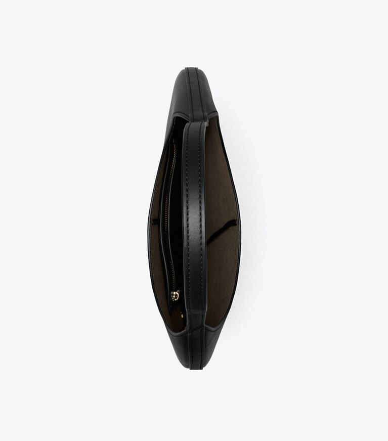 Tory Burch diseñador bolsos de hombro Bolso Pierced en Black / GOLD desde arriba