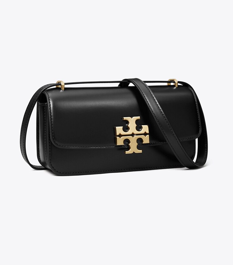 Tory Burch diseñador bolsos de hombro Bolso rectangular pequeño Eleanor en Black ángulo