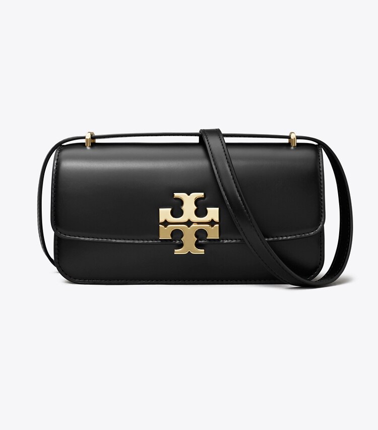 Tory Burch diseñador bolsos de hombro Bolso rectangular pequeño Eleanor en Black frente