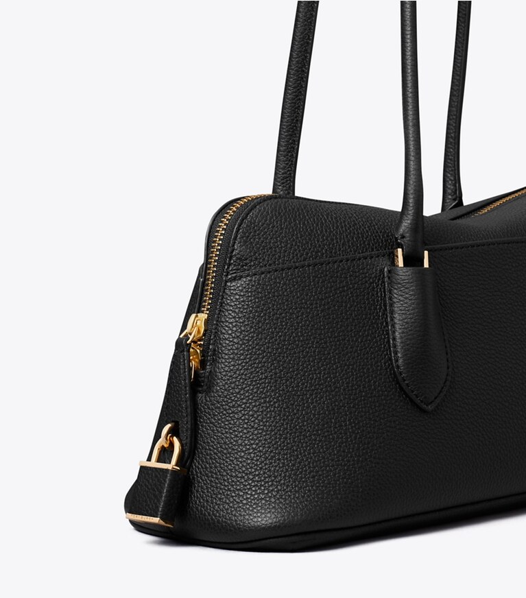 Tory Burch diseñador bolsos satchel Bolso satchel con broche East-West en Black detalle