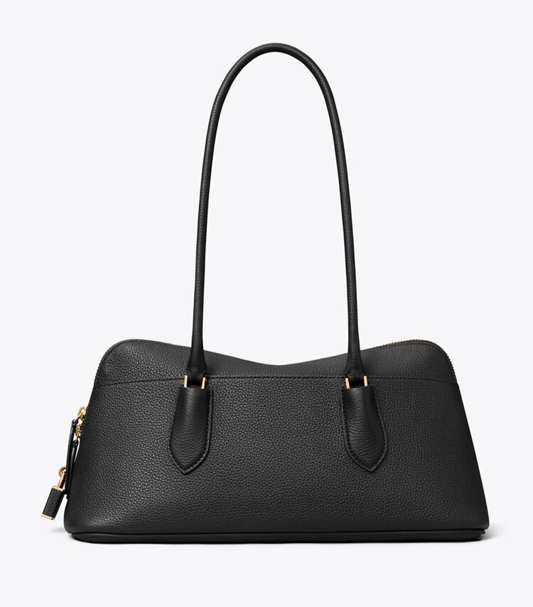 Tory Burch diseñador bolsos satchel Bolso satchel con broche East-West en Black frente