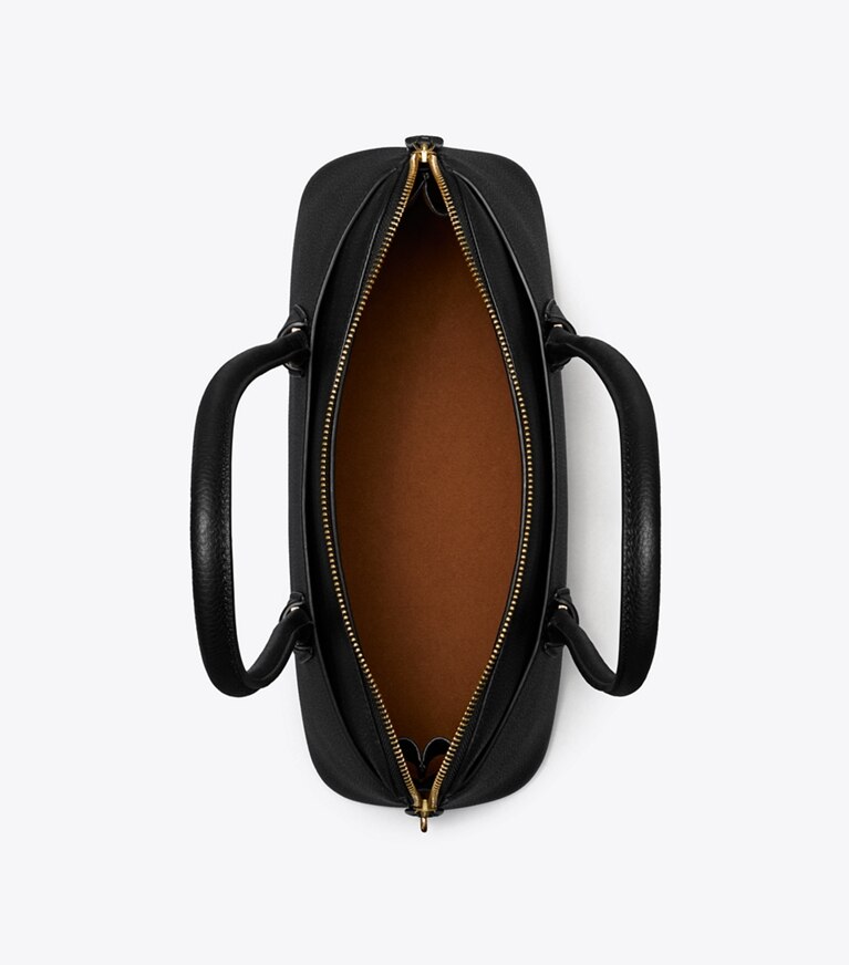 Tory Burch diseñador bolsos satchel Bolso satchel con broche East-West en Black vista superior