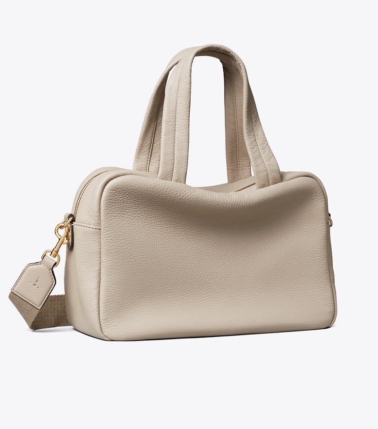 Tory Burch diseñador bolsos satchel Bolso satchel de piel en LONGAN ángulo