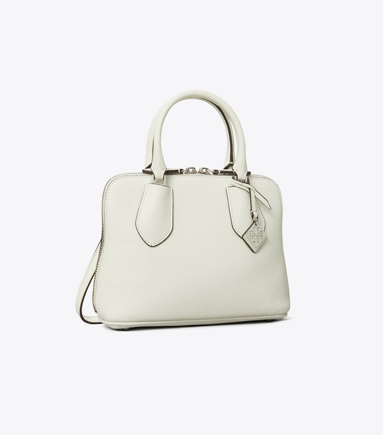 Tory Burch diseñador bolsos bandolera Bolso satchel Mini Swing en White ángulo