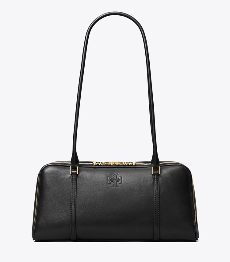 Tory Burch diseñador bolsos satchel Bolso satchel pequeño Marshmallow en Black frontal