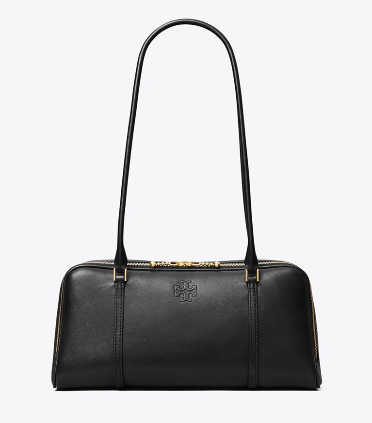 Tory Burch diseñador bolsos satchel Bolso satchel pequeño Marshmallow en Black frontal
