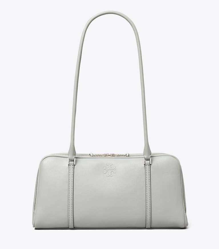 Tory Burch diseñador bolsos satchel Bolso satchel pequeño Marshmallow en Gray frente
