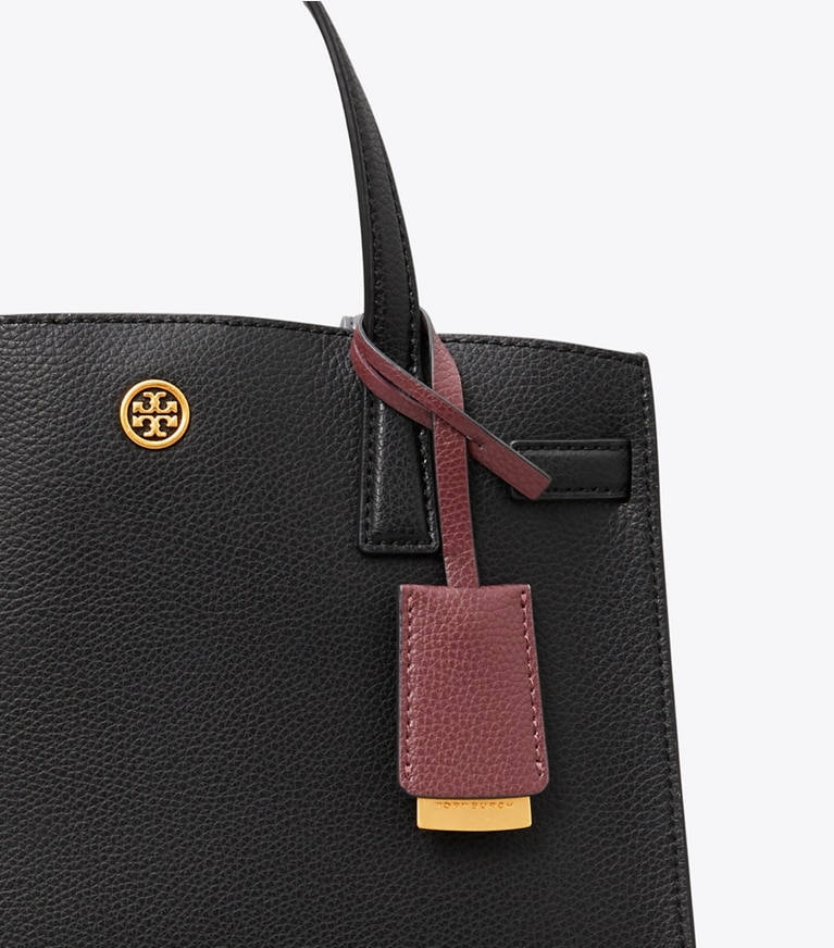 Tory Burch diseñador bolsos satchel Bolso satchel pequeño Walker en Black detalle