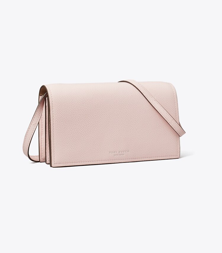 Tory Burch diseñador bolsos bandolera Bolso tipo bandolera Perry Wallet en Rose ángulo