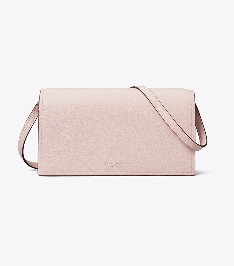 Tory Burch diseñador bolsos bandolera Bolso tipo bandolera Perry Wallet en Rose frente