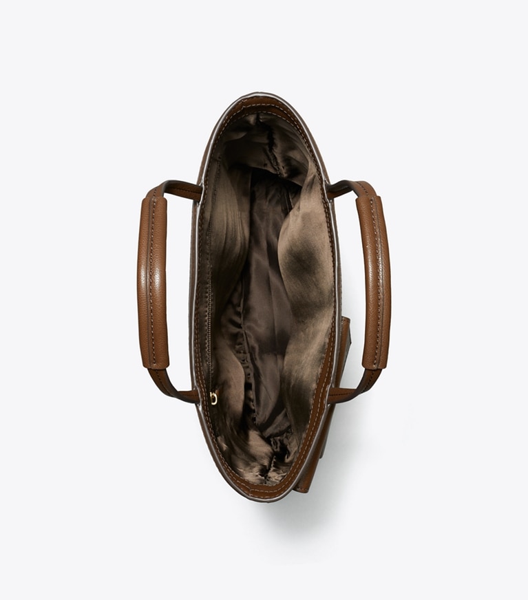 Tory Burch diseñador bolsos tote Bolso Tote con varios bolsillos en Swiss Coffee vista superior