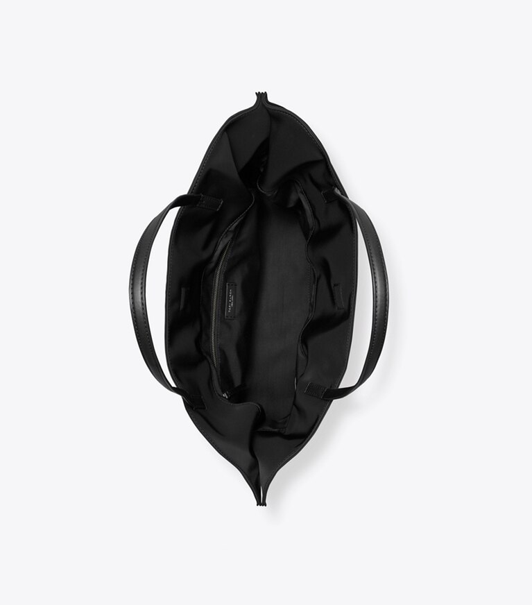 Tory Burch diseñador bolsos tote Bolso Tote de nailon con cordón ajustable Ella en Black vista superior