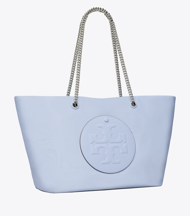 Tory Burch diseñador bolsos tote Bolso tote Ella con cierre en Blue Dawn ángulo