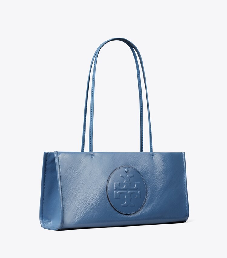 Tory Burch diseñador bolsos tote Bolso Tote Ella East-West en Blue Raspberry ángulo
