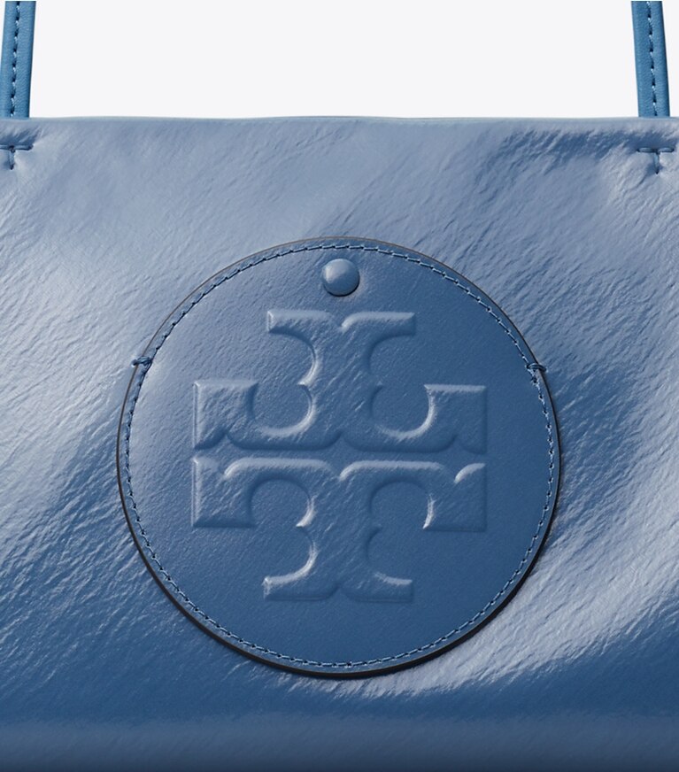 Tory Burch diseñador bolsos tote Bolso Tote Ella East-West en Blue Raspberry detalle