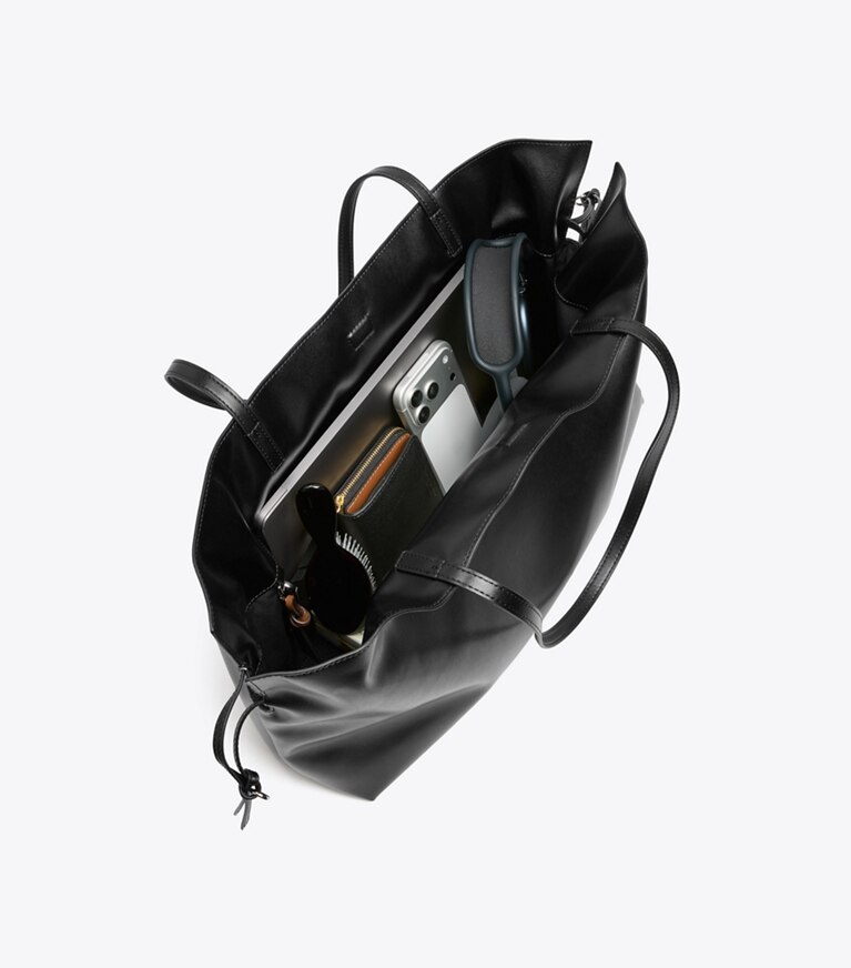 Tory Burch diseñador bolsos tote Bolso tote Ella natuura™ con cordón ajustable en Black adicional