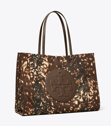 Tory Burch diseñador bolsos tote Bolso Tote estampado Ella en Fall Fawn ángulo