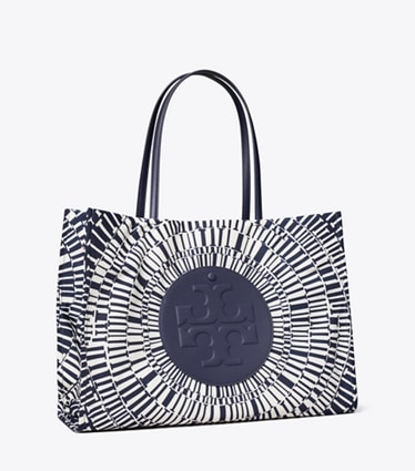 Tory Burch diseñador bolsos tote Bolso Tote estampado Ella en Navy Circle ángulo