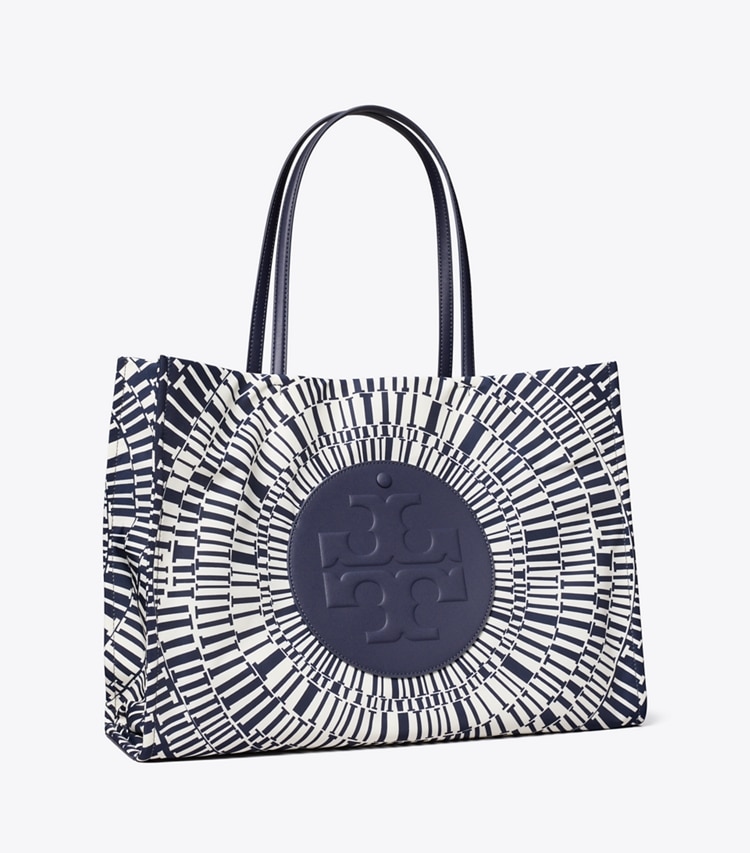 Tory Burch diseñador bolsos tote Bolso Tote estampado Ella en Navy Circle ángulo