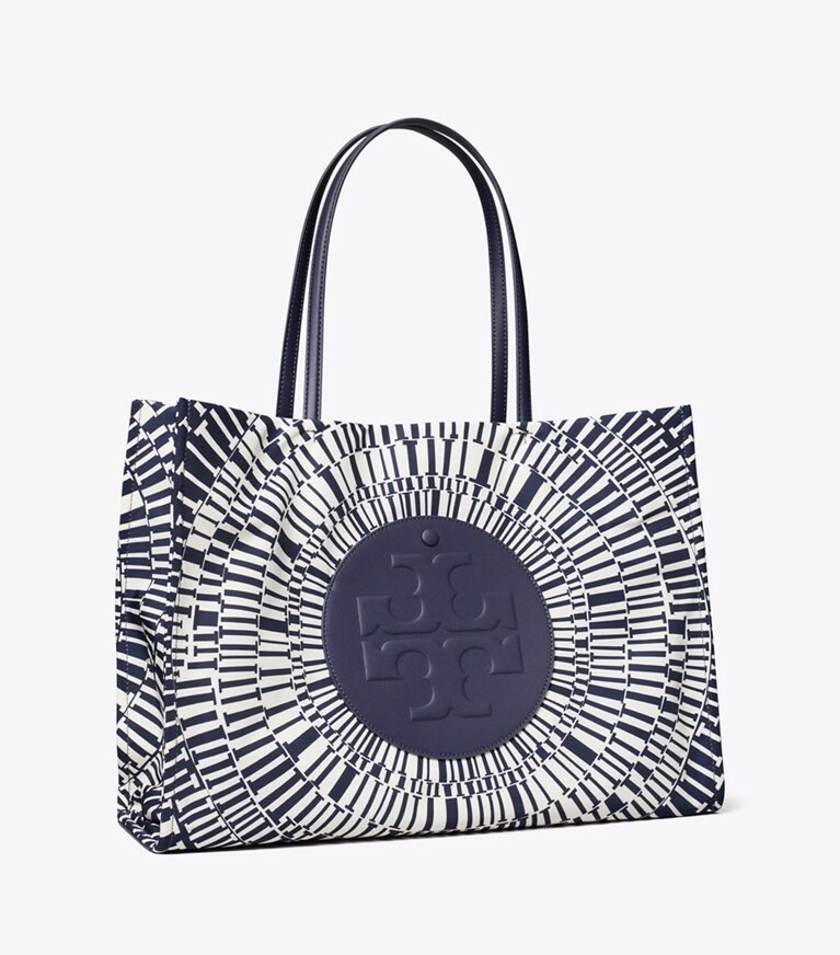 Tory Burch diseñador bolsos tote Bolso Tote estampado Ella en Navy Circle ángulo