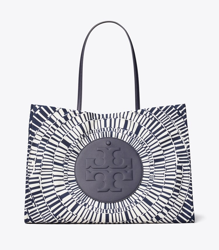 Tory Burch diseñador bolsos tote Bolso Tote estampado Ella en Navy Circle frente