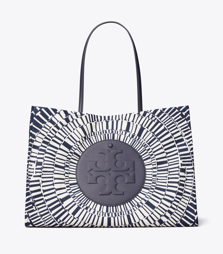 Tory Burch diseñador bolsos tote Bolso Tote estampado Ella en Navy Circle frente