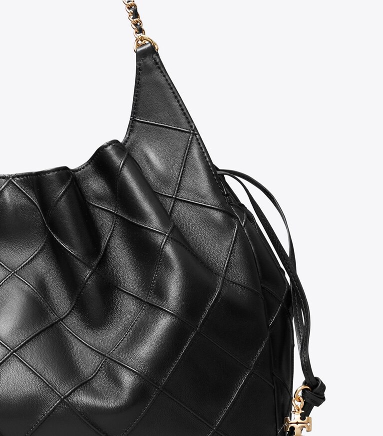 Tory Burch diseñador bolsos tote Bolso Tote grande Fleming en Black detalle