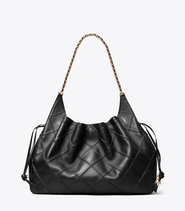 Tory Burch diseñador bolsos tote Bolso Tote grande Fleming en Black frente