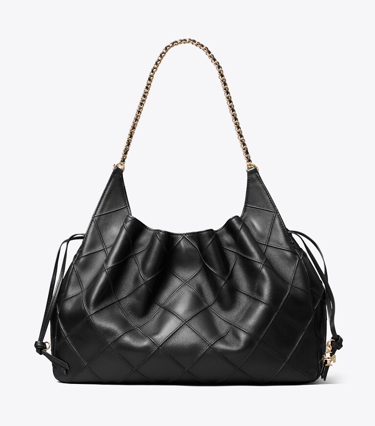 Tory Burch diseñador bolsos tote Bolso Tote grande Fleming en Black frente