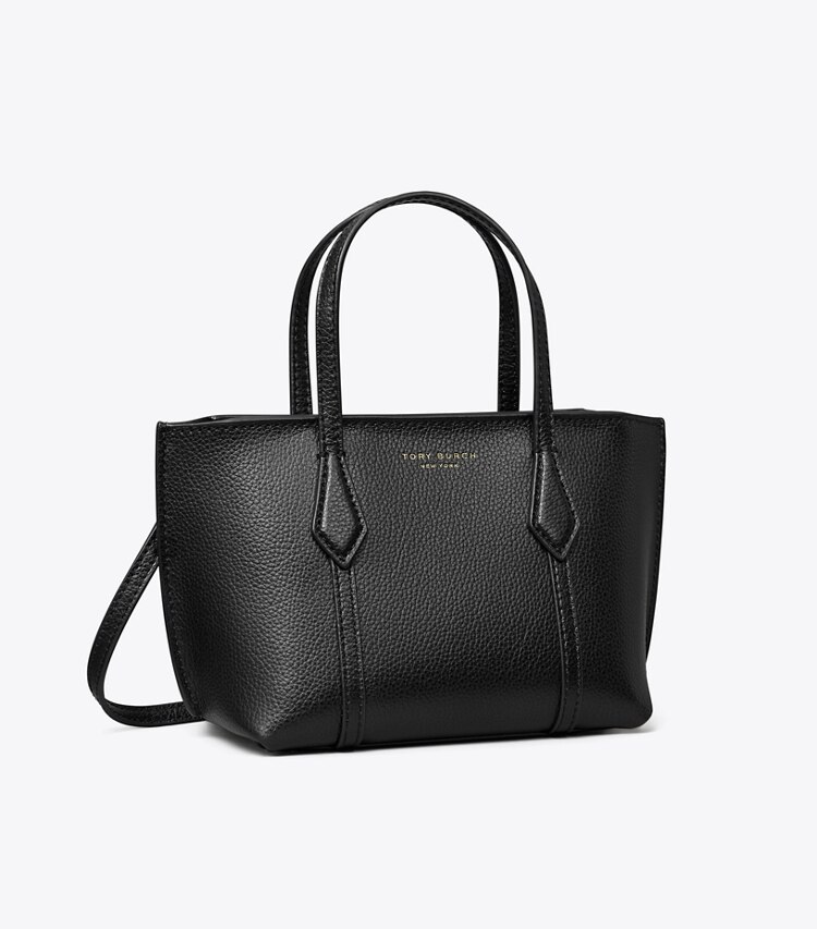 Tory Burch diseñador bolsos bandolera Bolso Tote Mini Perry en Black ángulo