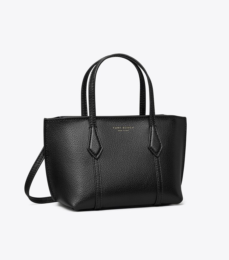 Tory Burch diseñador bolsos bandolera Bolso Tote Mini Perry en Black ángulo