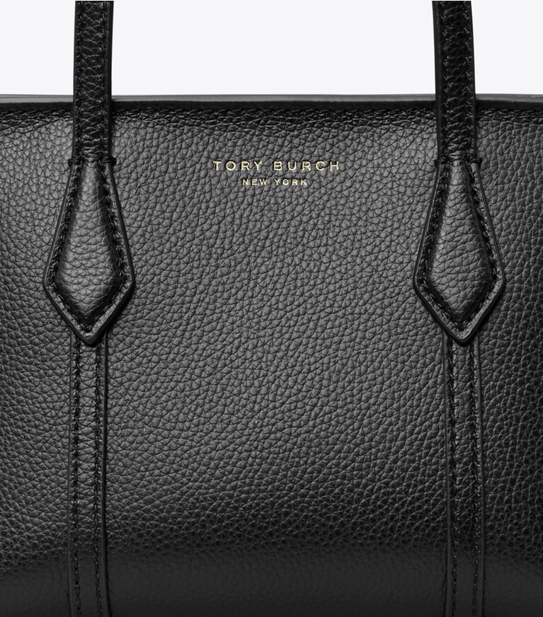 Tory Burch diseñador bolsos bandolera Bolso Tote Mini Perry en Black detalle