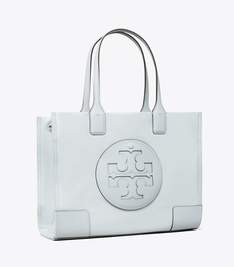 Tory Burch diseñador bolsos tote Bolso tote pequeño Ella en Powder Blue ángulo