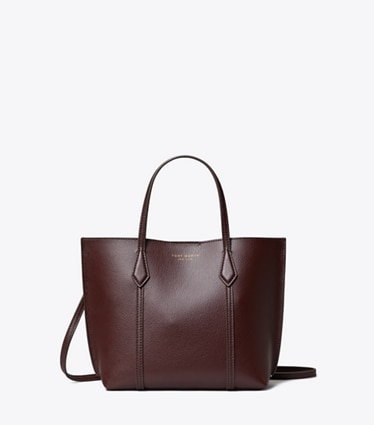 Tory Burch diseñador bolsos tote Bolso tote pequeño Perry en Dark Carmine frontal