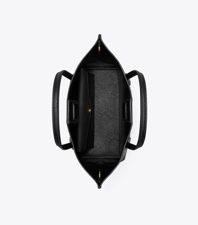 Tory Burch diseñador bolsos tote Bolso tote pequeño Perry en Black desde arriba