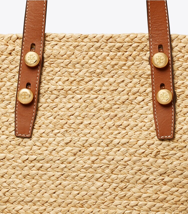 Tory Burch diseñador bolsos tote Bolso tote pequeño tipo canasta Romy en Natural detalle