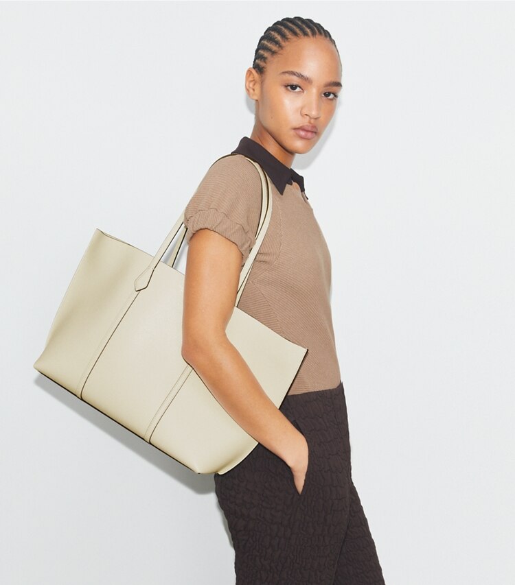 Tory Burch diseñador bolsos tote Bolso Tote Perry en Warm White accesorio en modelo