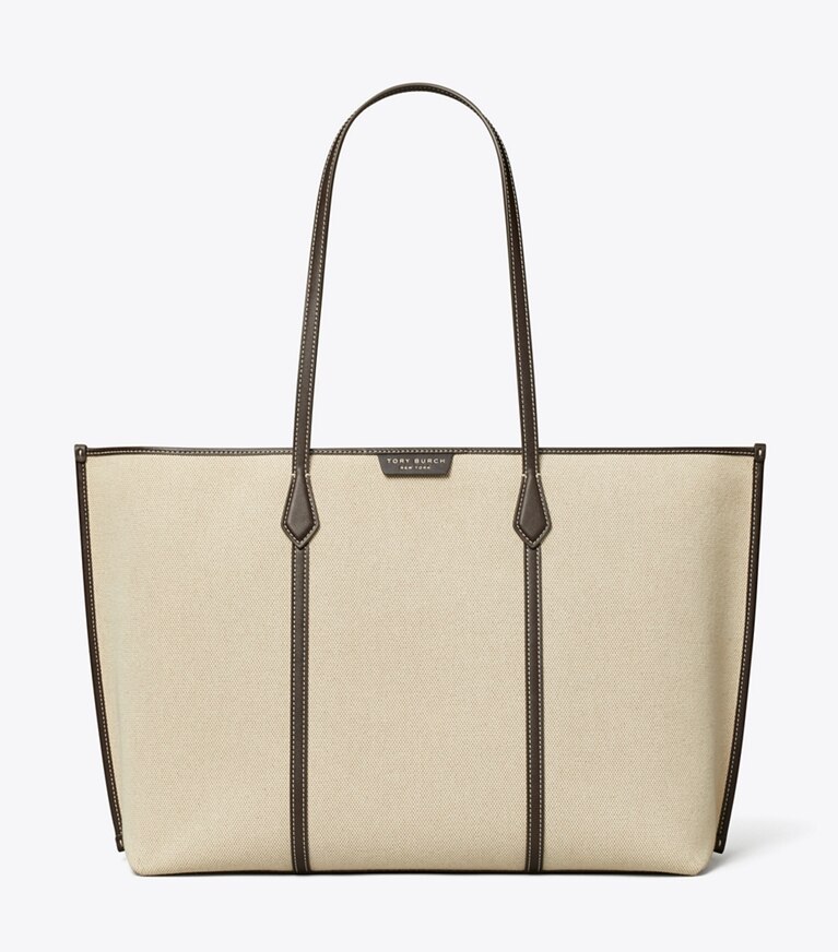 Tory Burch diseñador bolsos tote Bolso Tote Perry de lona en Natural frente