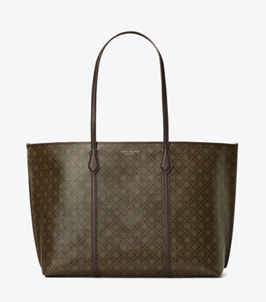 Tory Burch diseñador bolsos tote Bolso tote Perry de lona revestida en French Press frontal