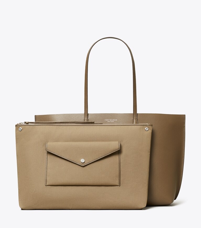 Tory Burch diseñador bolsos tote Bolso Tote Perry en Wild Mushroom detalle