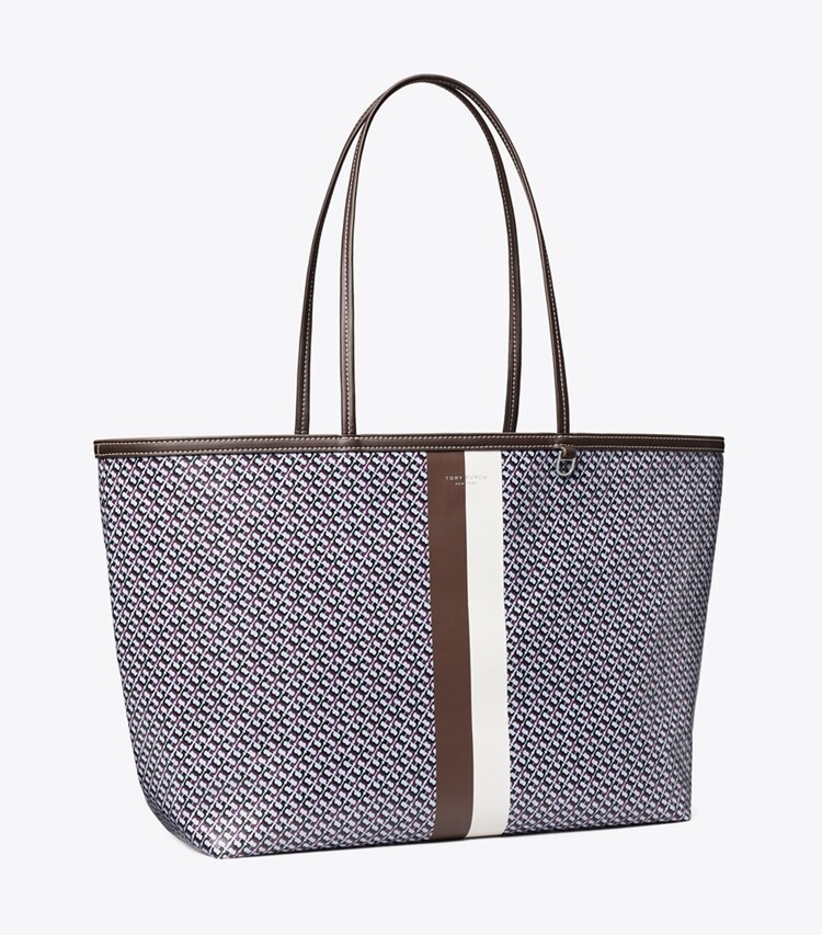 Tory Burch diseñador bolsos tote Bolso Tote Racer en Blue Printed ángulo