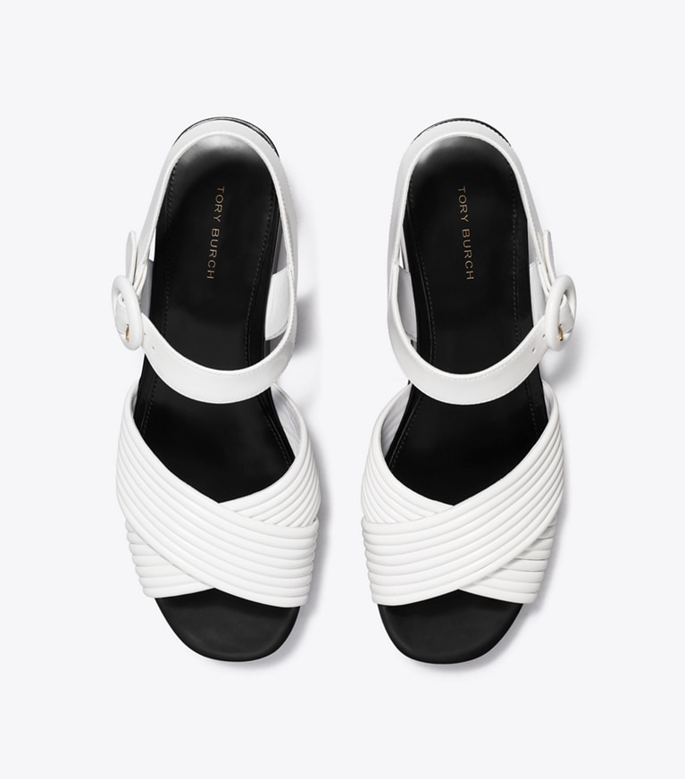 Bombe Cross-Strap Platform Sandal: Women's Designer Sandals