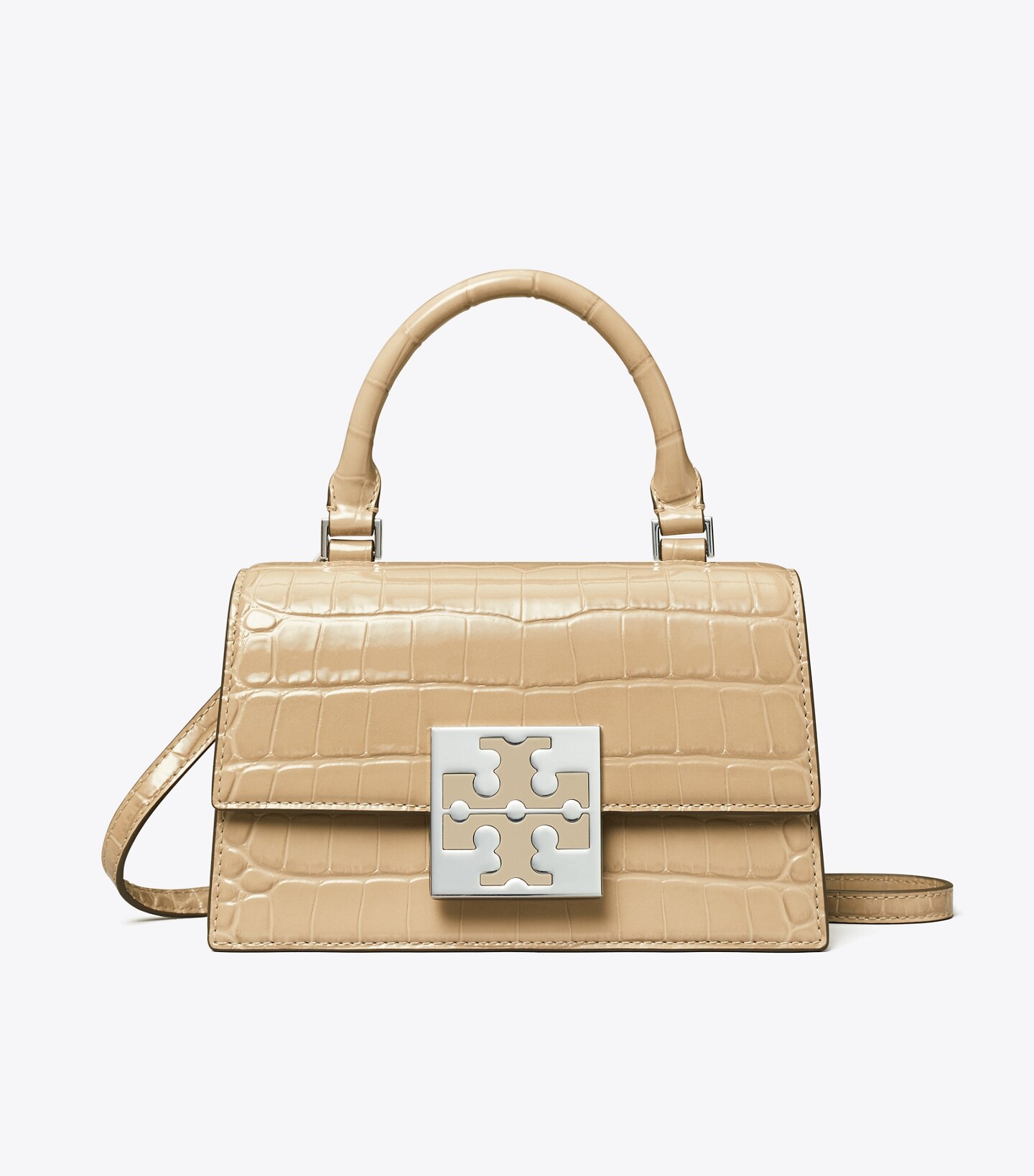 Bon Bon Croc-Embossed Mini Bag