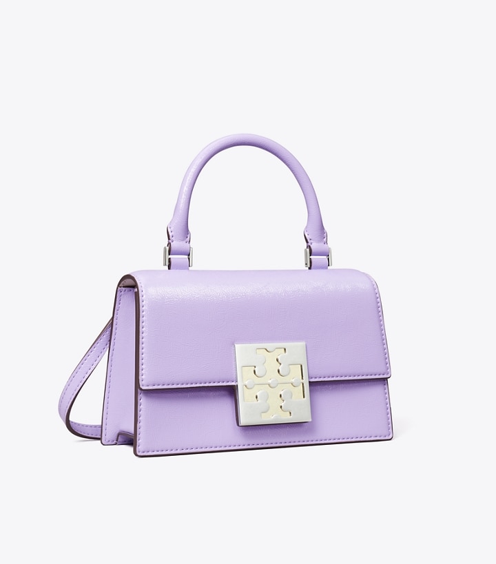 Bon Bon Textured Patent Mini Top-Handle Bag: Women's Handbags ...