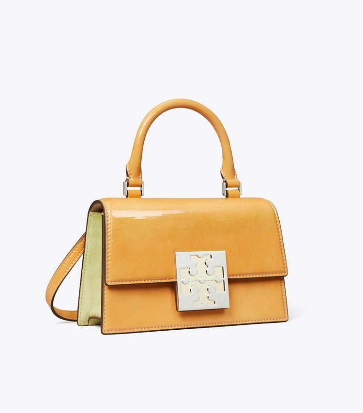 Bon Bon Textured Patent Mini Top-Handle Bag: Women's Designer Crossbody ...