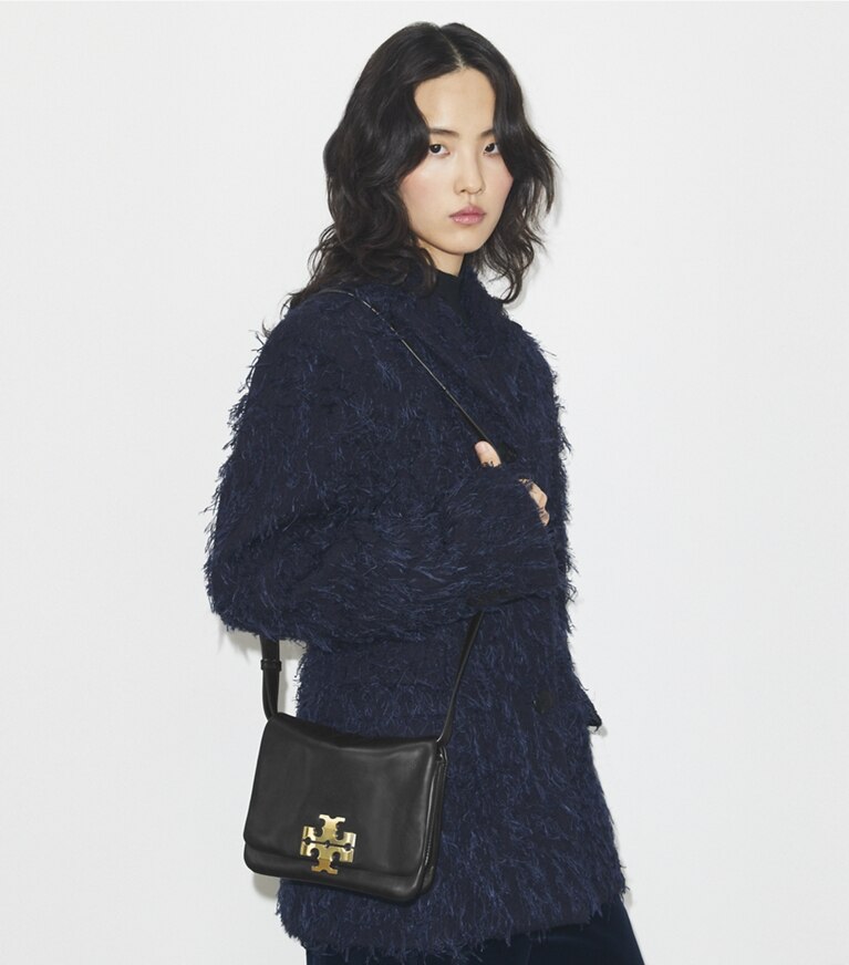 Tory Burch designer borse a tracolla Borsa a tracolla Charlie in BLACK/GOLD angle