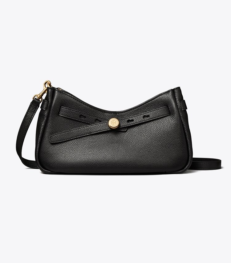 Tory Burch designer borse a spalla Borsa a tracolla con zip Romy in Black front