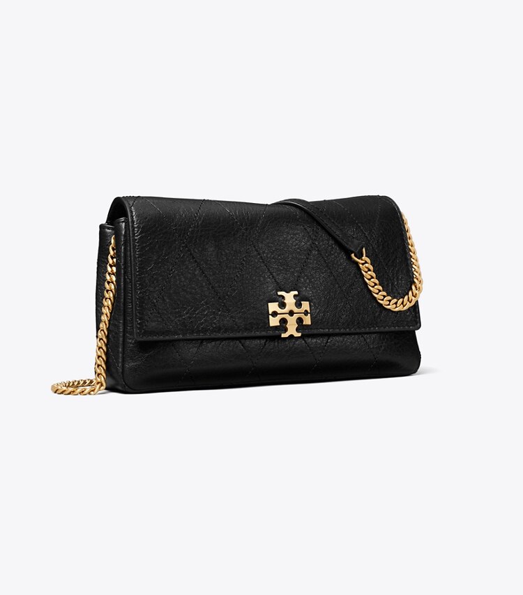 Tory Burch designer borse a spalla Borsa a tracolla matelassé Charlie con catena in Black angle