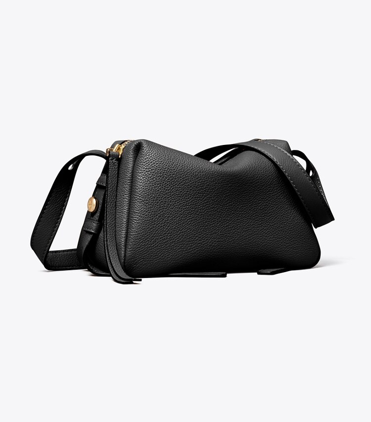 Tory Burch designer borse a spalla Borsa a tracolla morbida Romy in BLACK angle