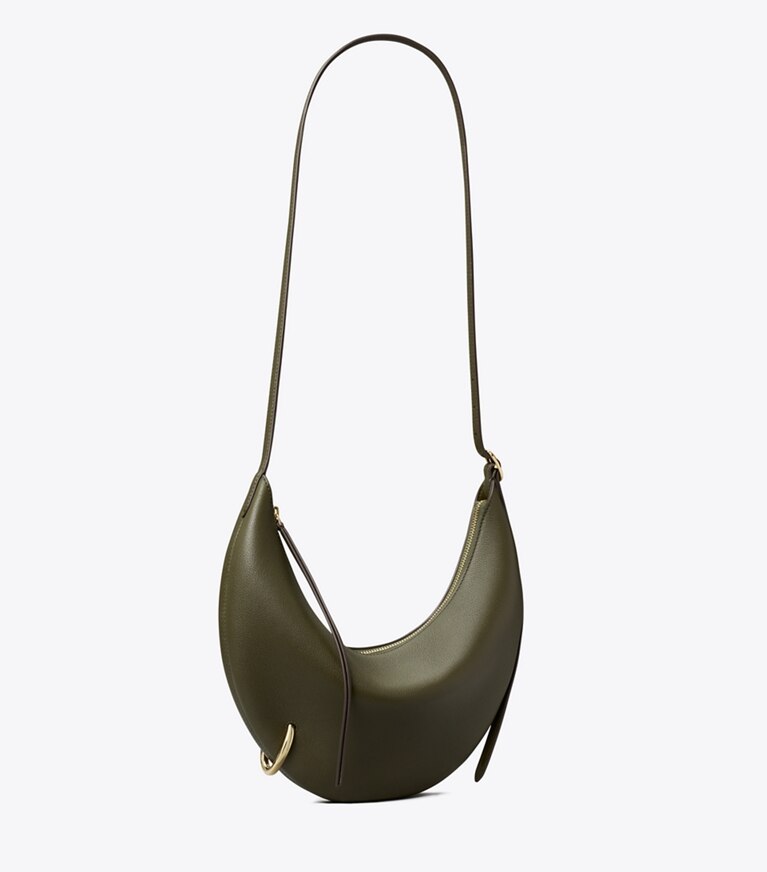 Tory Burch designer borse a spalla Borsa a tracolla Pierced in Dark Olive angle